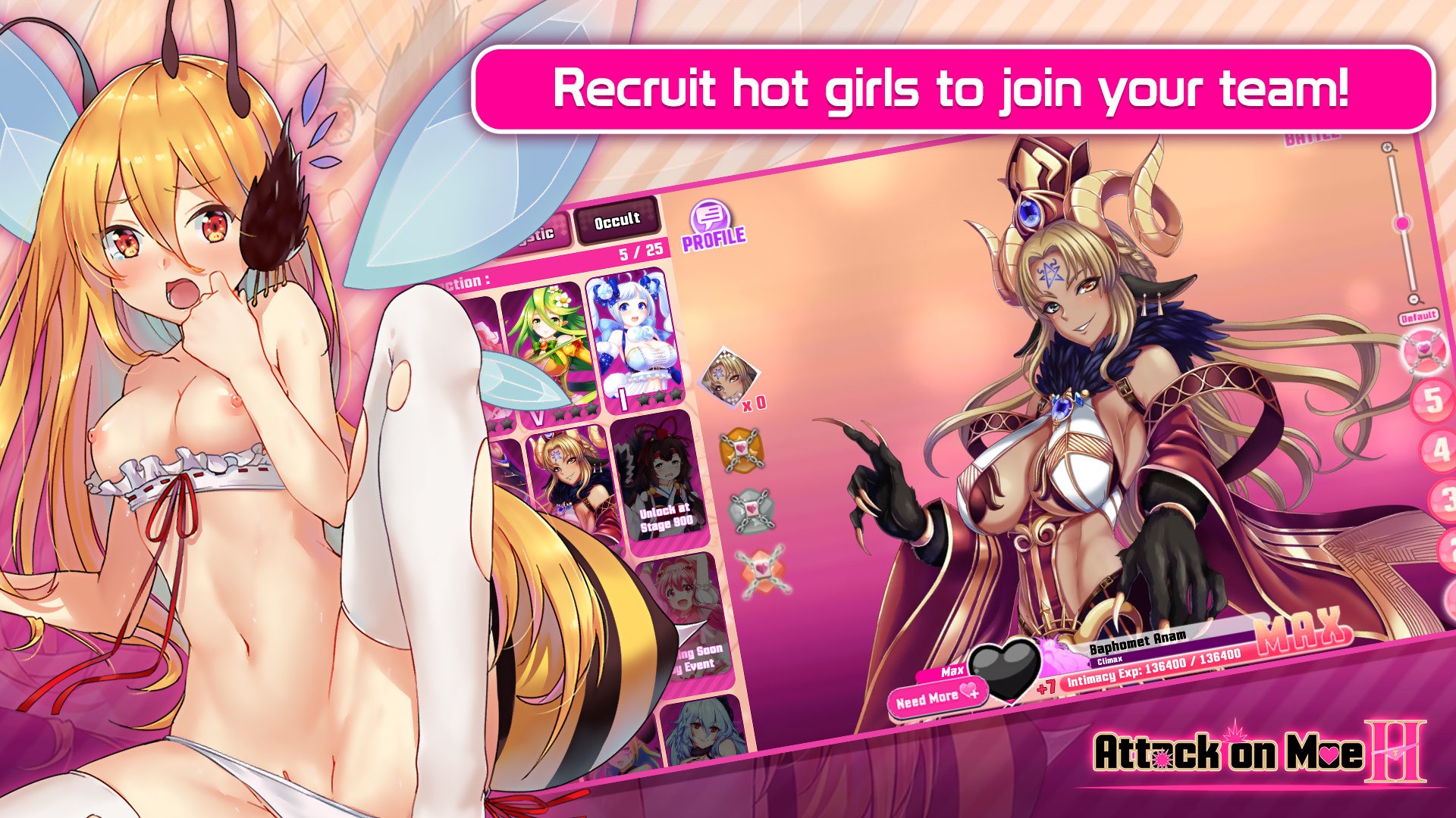 Attack On Moe H – Casual 性游戏 使用APK文件 | Nutaku