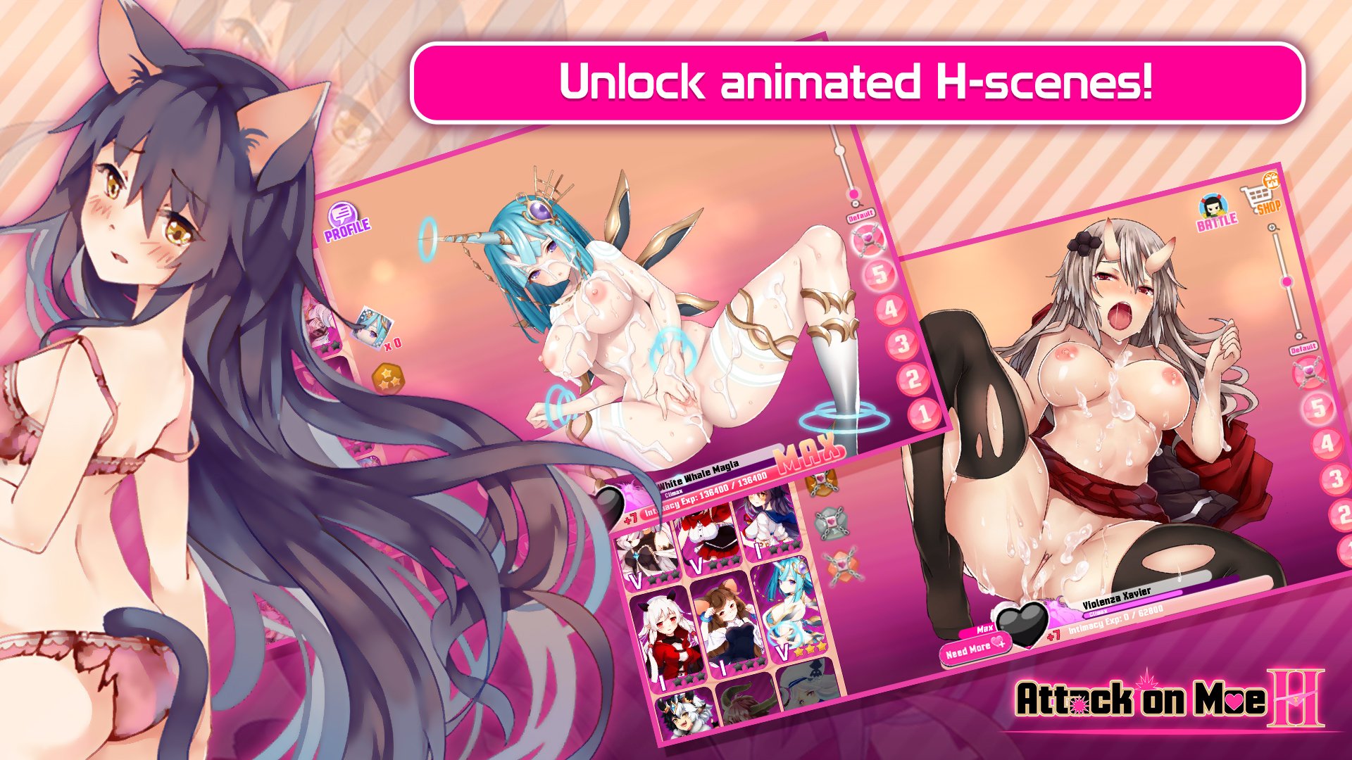 Attack On Moe H – Casual 性游戏 使用APK文件 | Nutaku