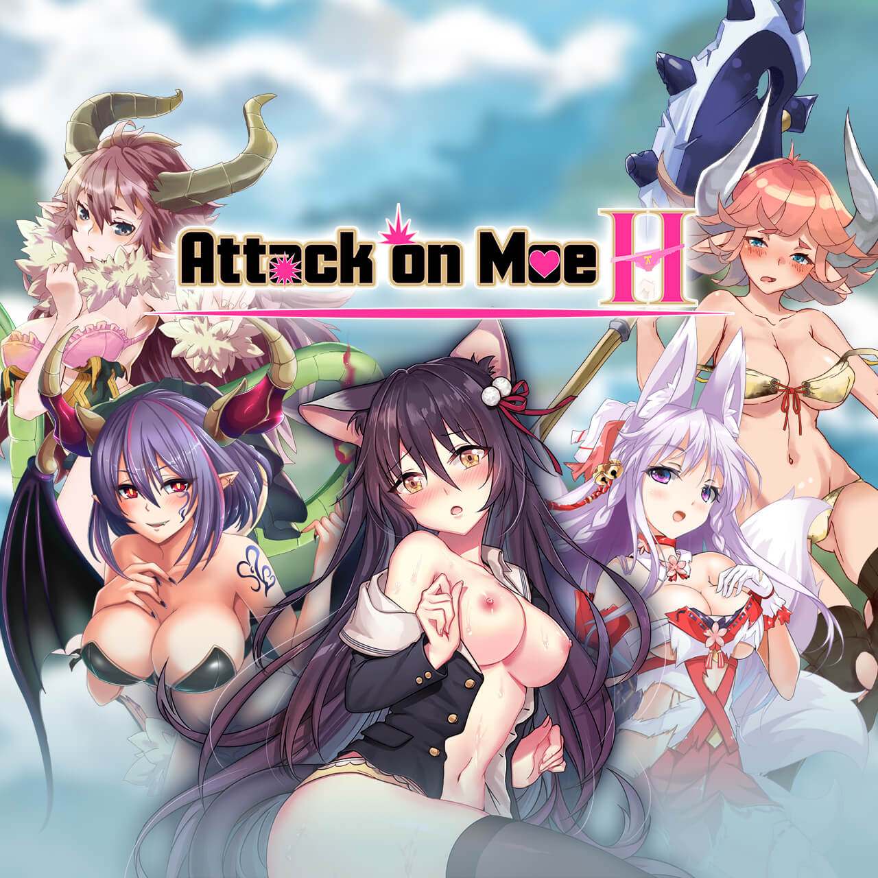 Hentai Gameplay - Attack On Moe H - Clicker Sex Game with APK file | Nutaku