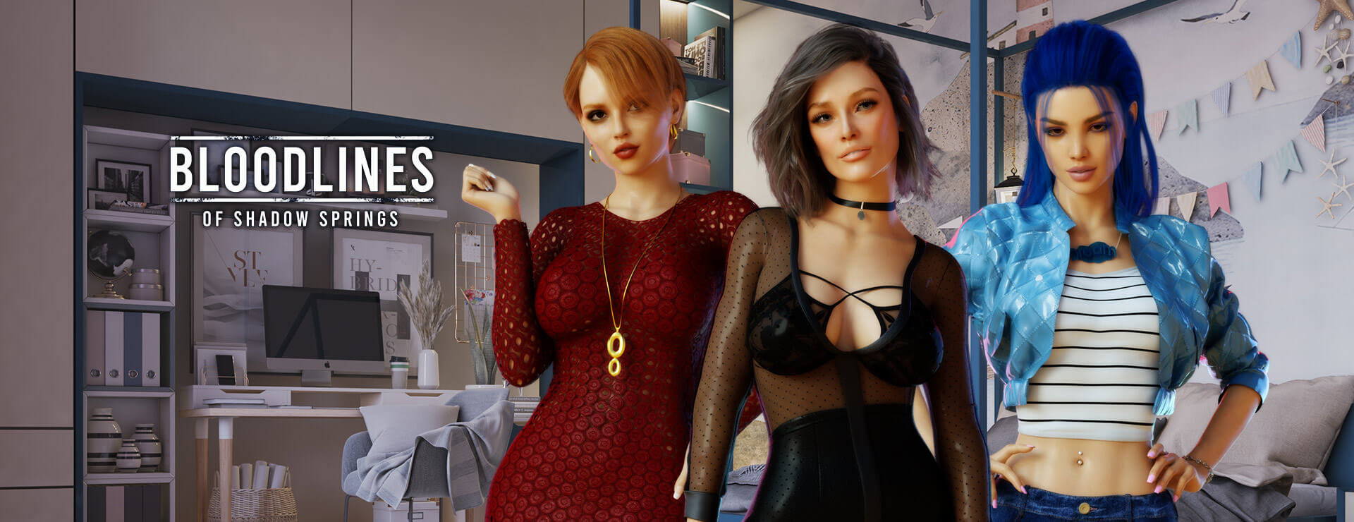 Bloodlines Of Shadow Springs - Visual Novel Game