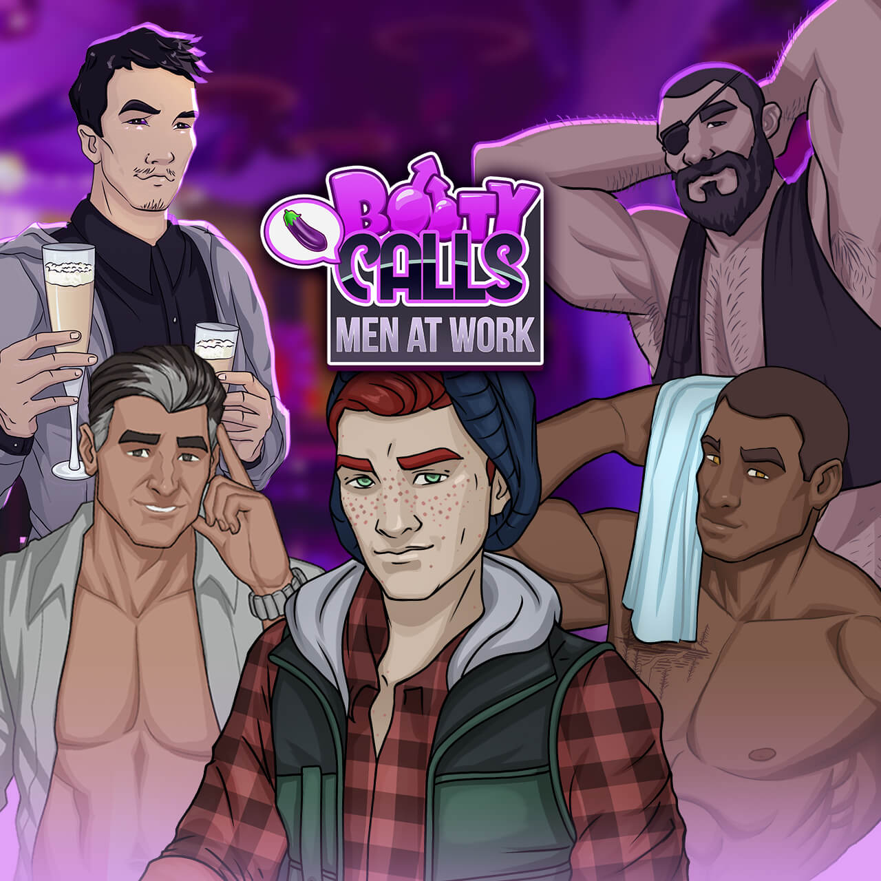 Booty Calls: Men at Work - Puzzle Sex Game | Nutaku