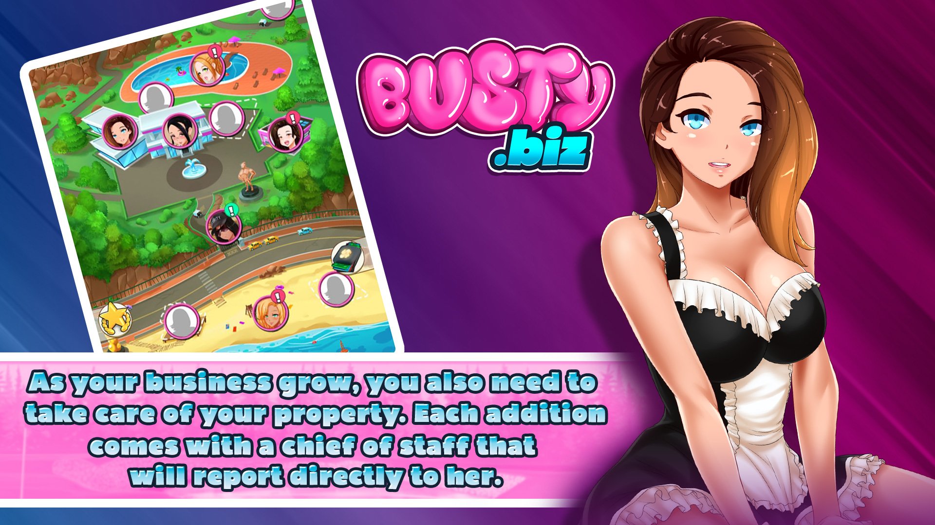 BustyBiz - Simulation Sex Game with APK file | Nutaku