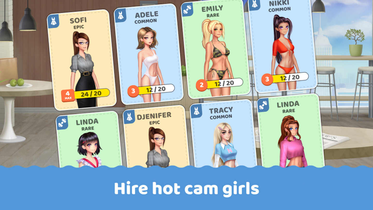 Camgirls Inc Game - クリック オンラインゲーム|Nutaku