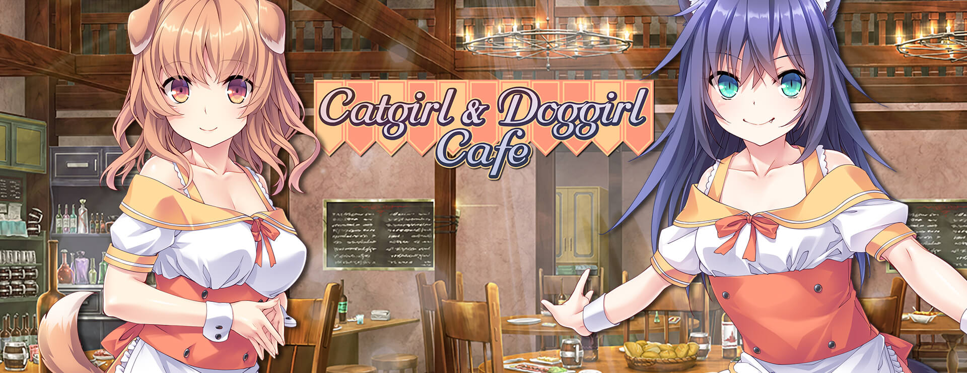 Catgirl and Doggirl Cafe - ビジュアルノベル ゲーム