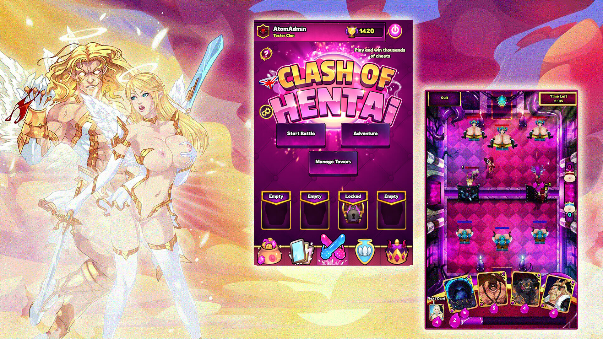 Clash Of Clans Hentai Porn - Clash of Hentai - Strategy Sex Game | Nutaku