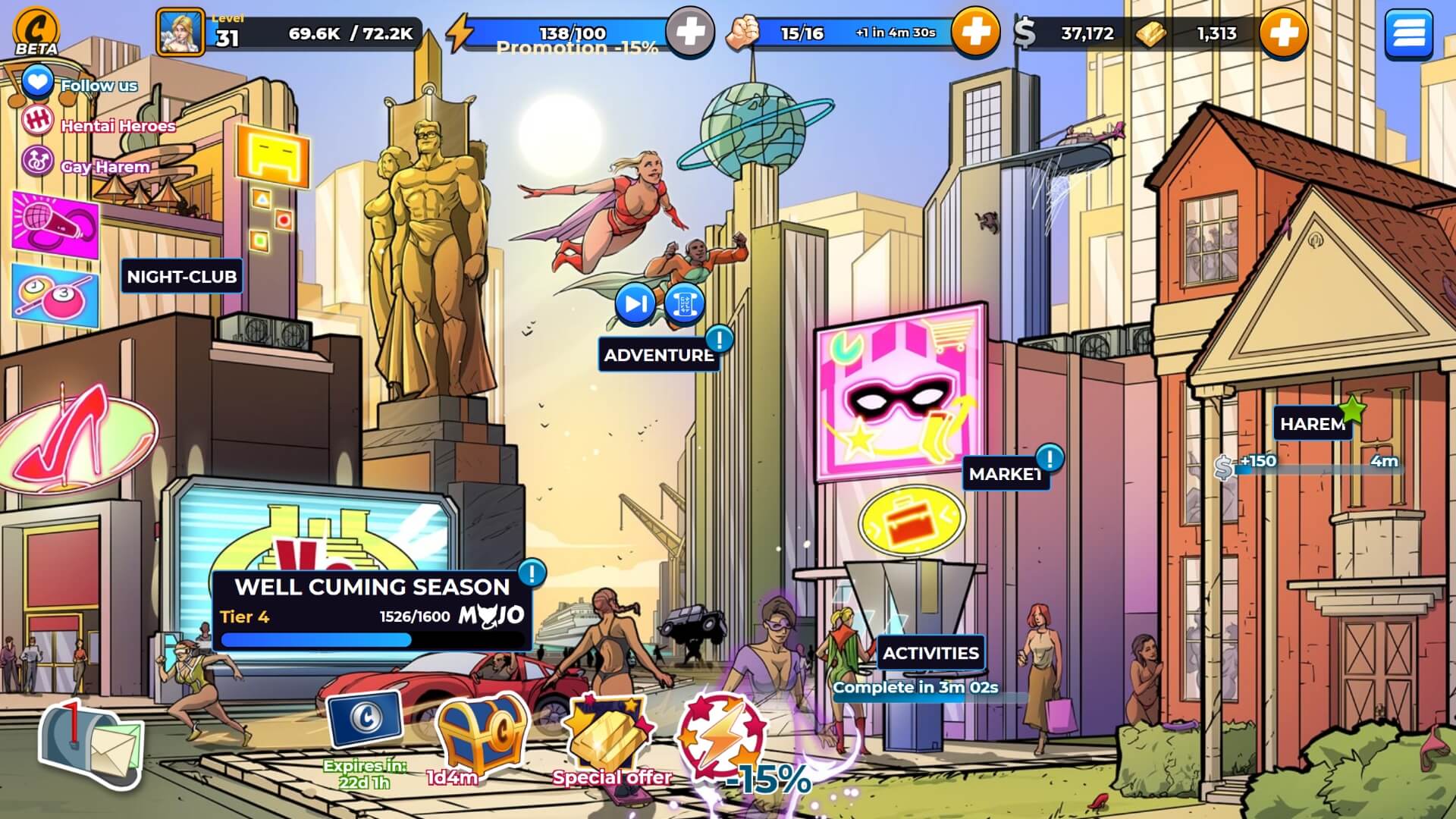 Comix Harem screenshot