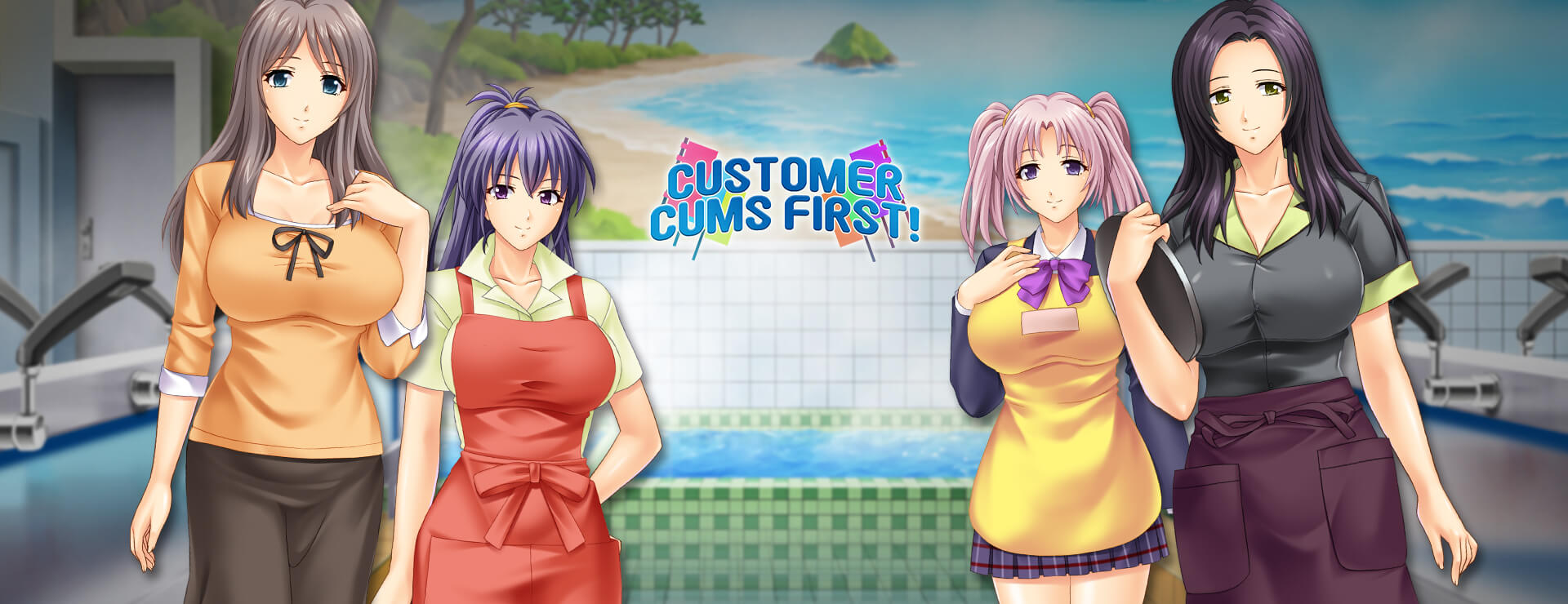 Customer Cums First - Novela Visual Juego