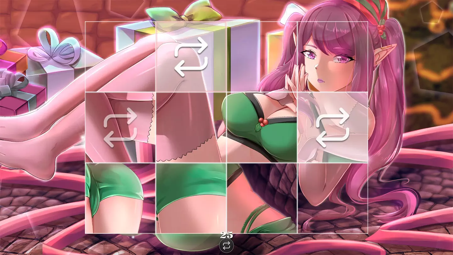 Elves Christmas Hentai Puzzle 1