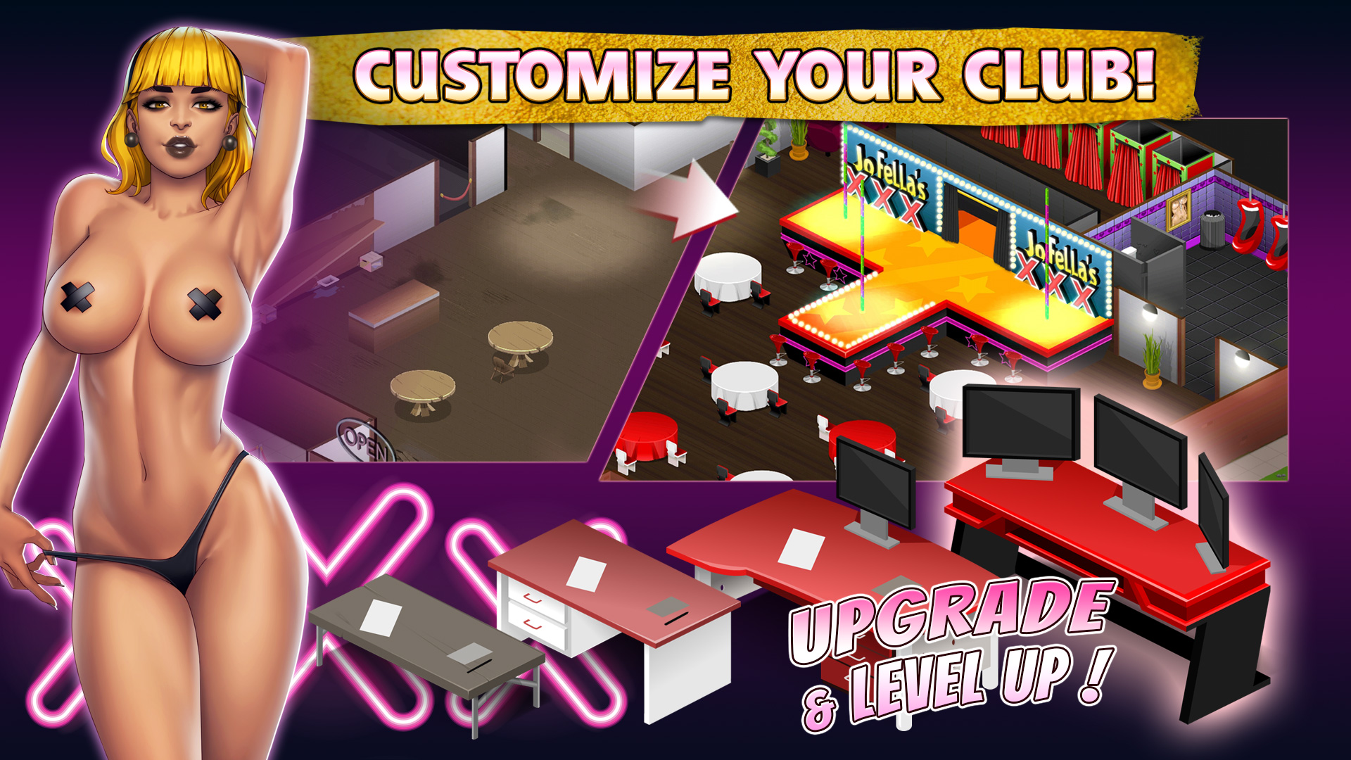 Gentlemens Club Porn - Strip Club Tycoon - Simulation Sex Game with APK file | Nutaku