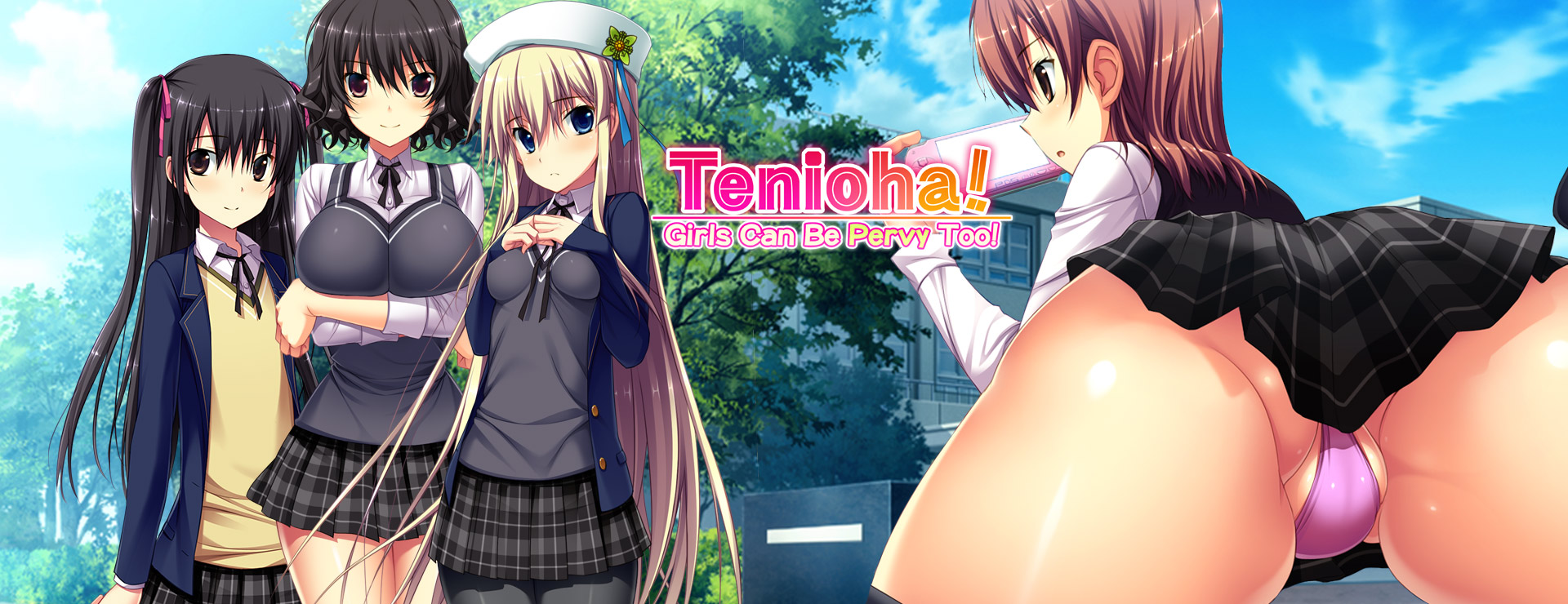 Tenioha! : Girls Can Be Pervy Too! - Japanisches Adventure Spiel