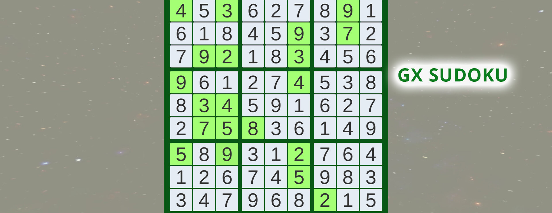 GX Sudoku - Zwanglos  Spiel