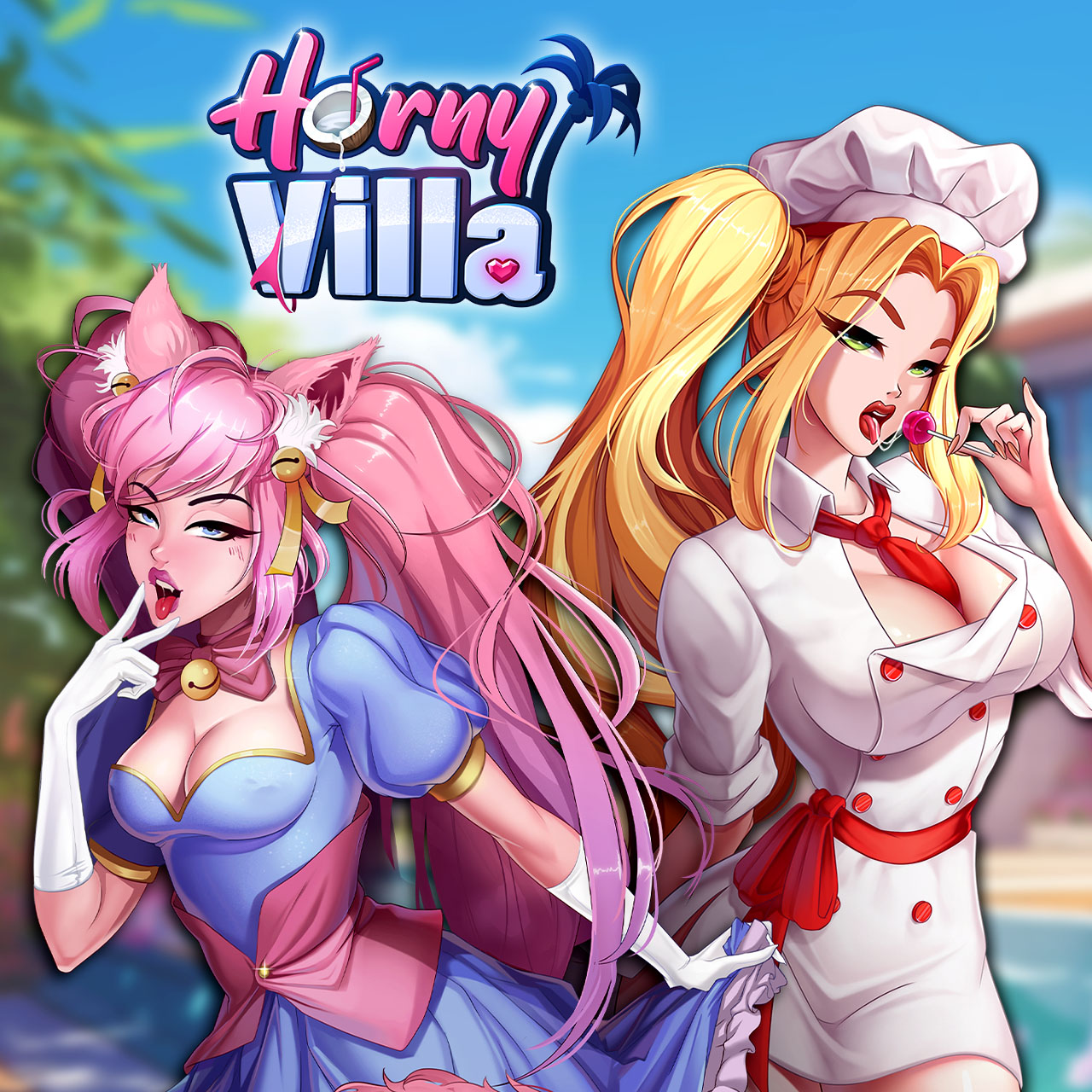Horny Lesbian Porn Games - Horny Villa - Card Sex Game | Nutaku