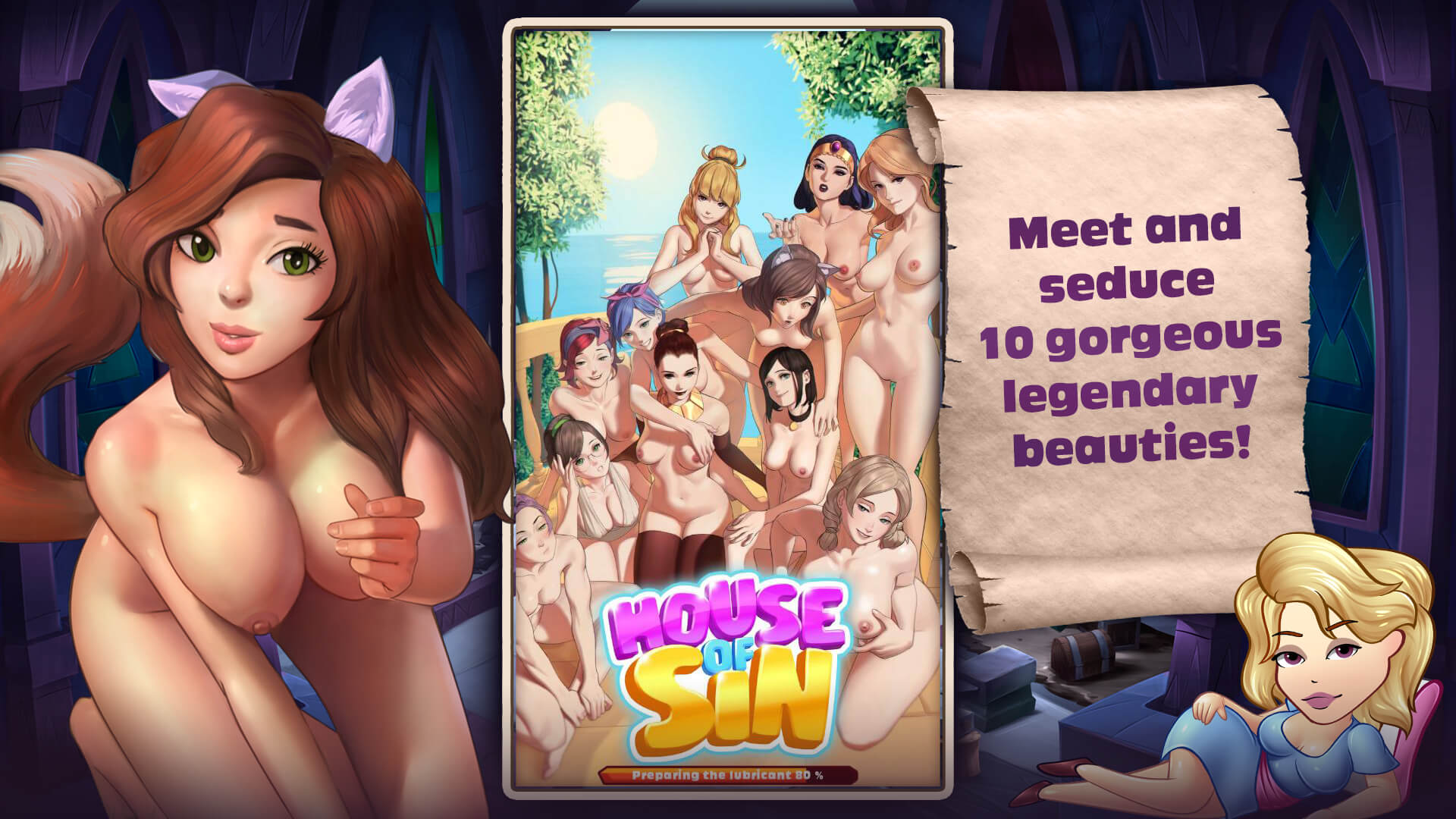 House of Sin - Idle Sex Game with APK file | Nutaku
