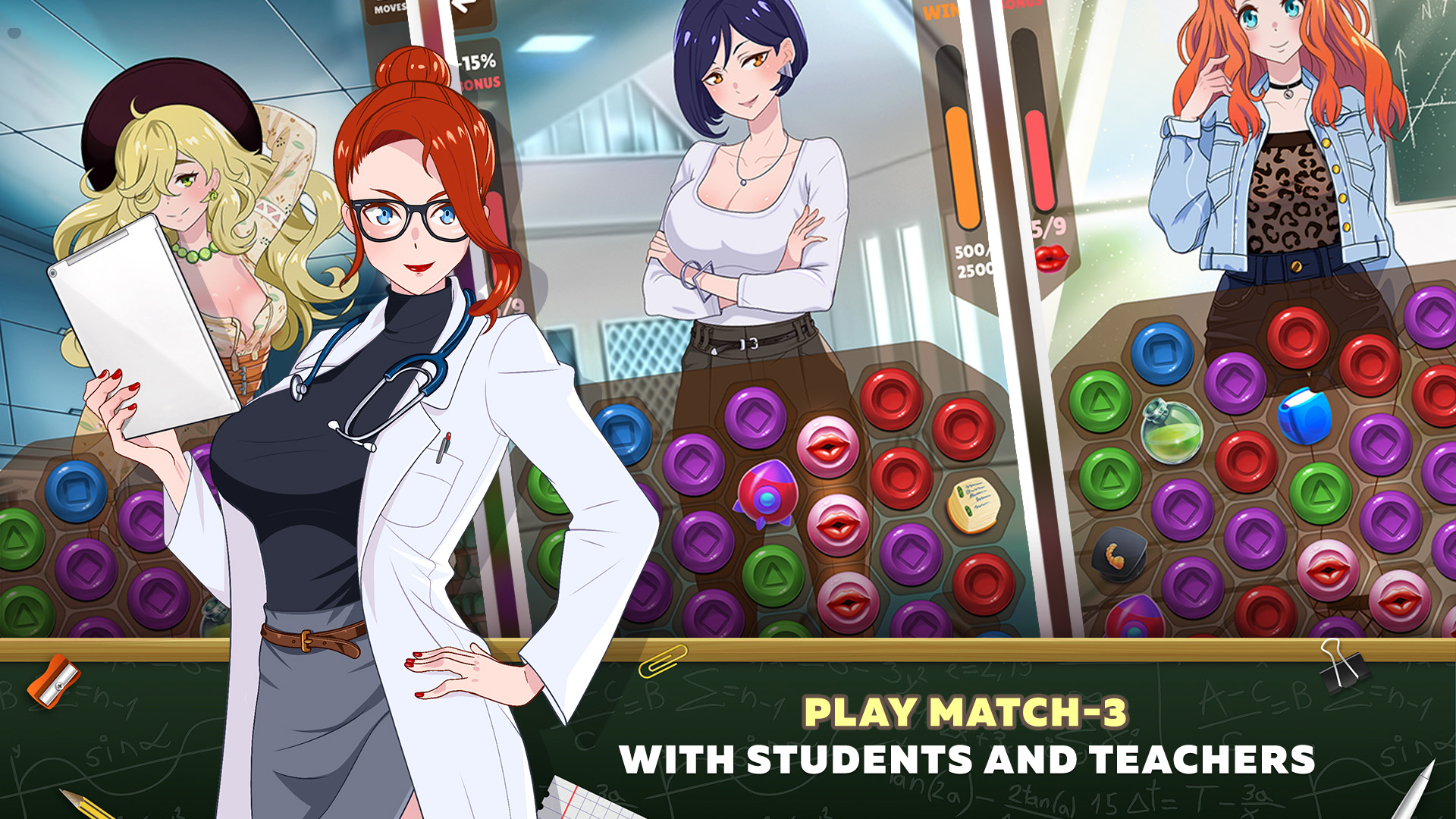 Love Academy - Puzzle Sex Game with APK file | Nutaku