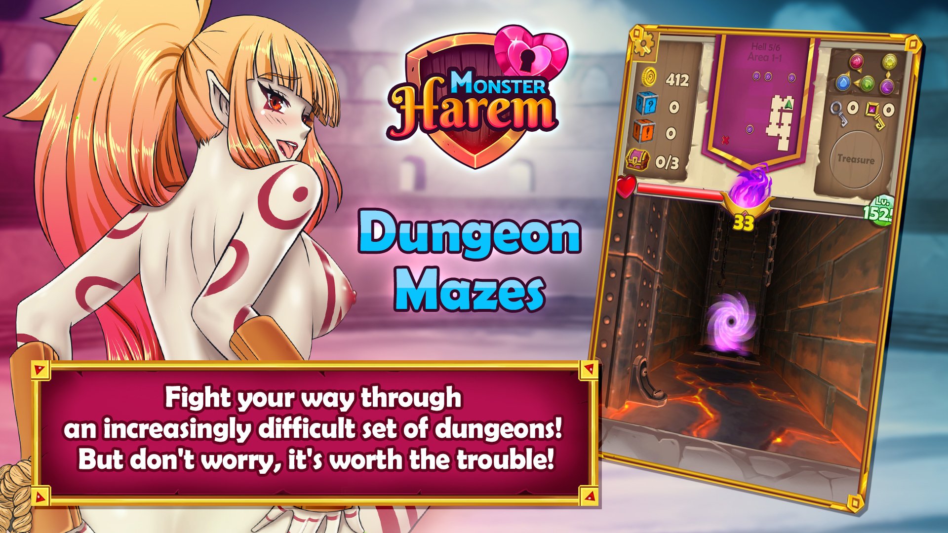 Anime Porn Games Monster Maze - Monster Harem - Action RPG Sex Game | Nutaku