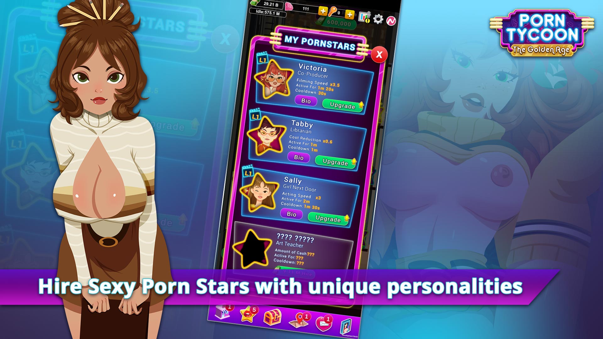 Play casual Game - Porn Tycoon: The Golden Age on Nutaku. casual Game - Por...