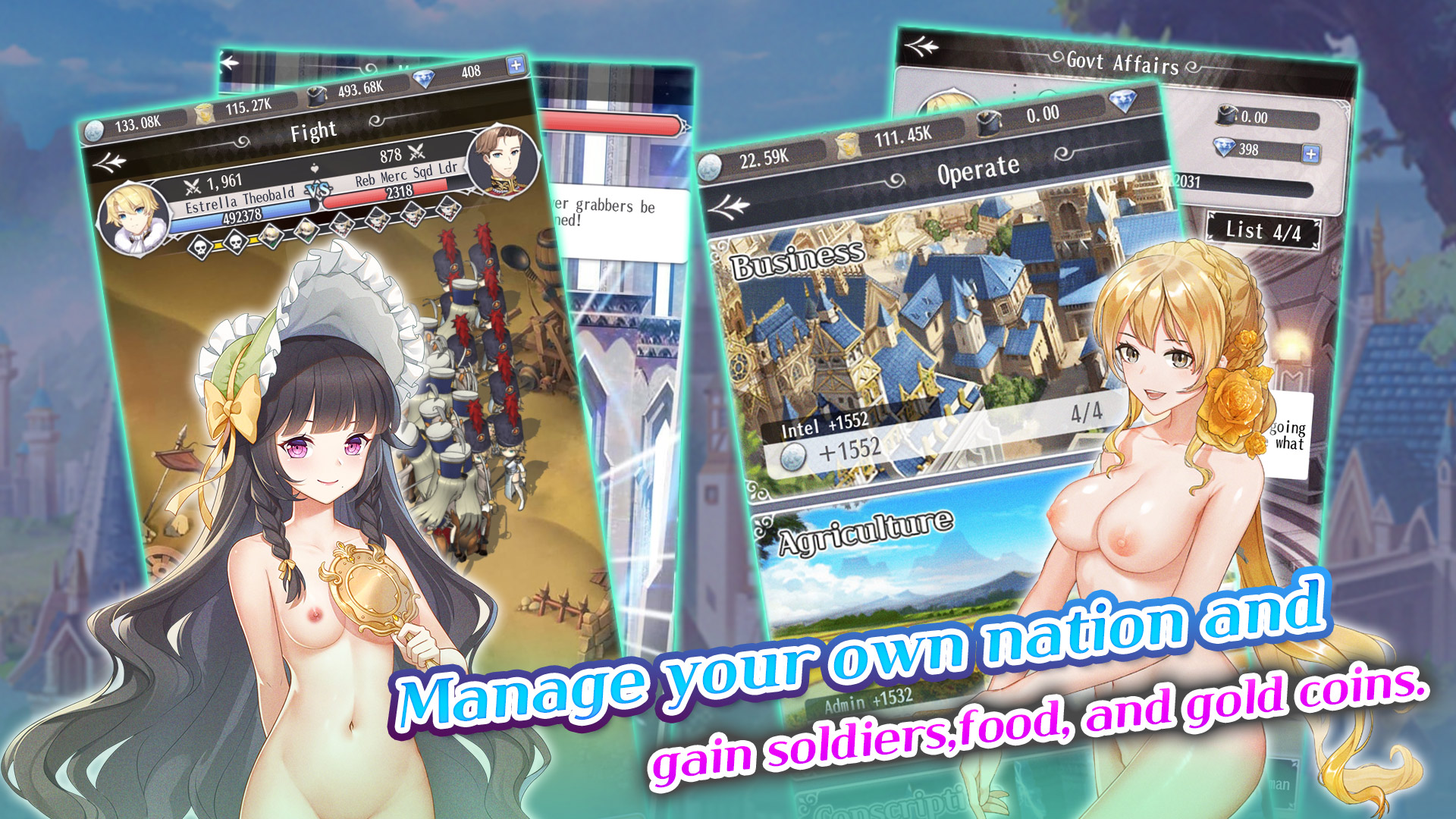 Princess Empire - Card Battle RPG Sex Game with APK file | Nutaku