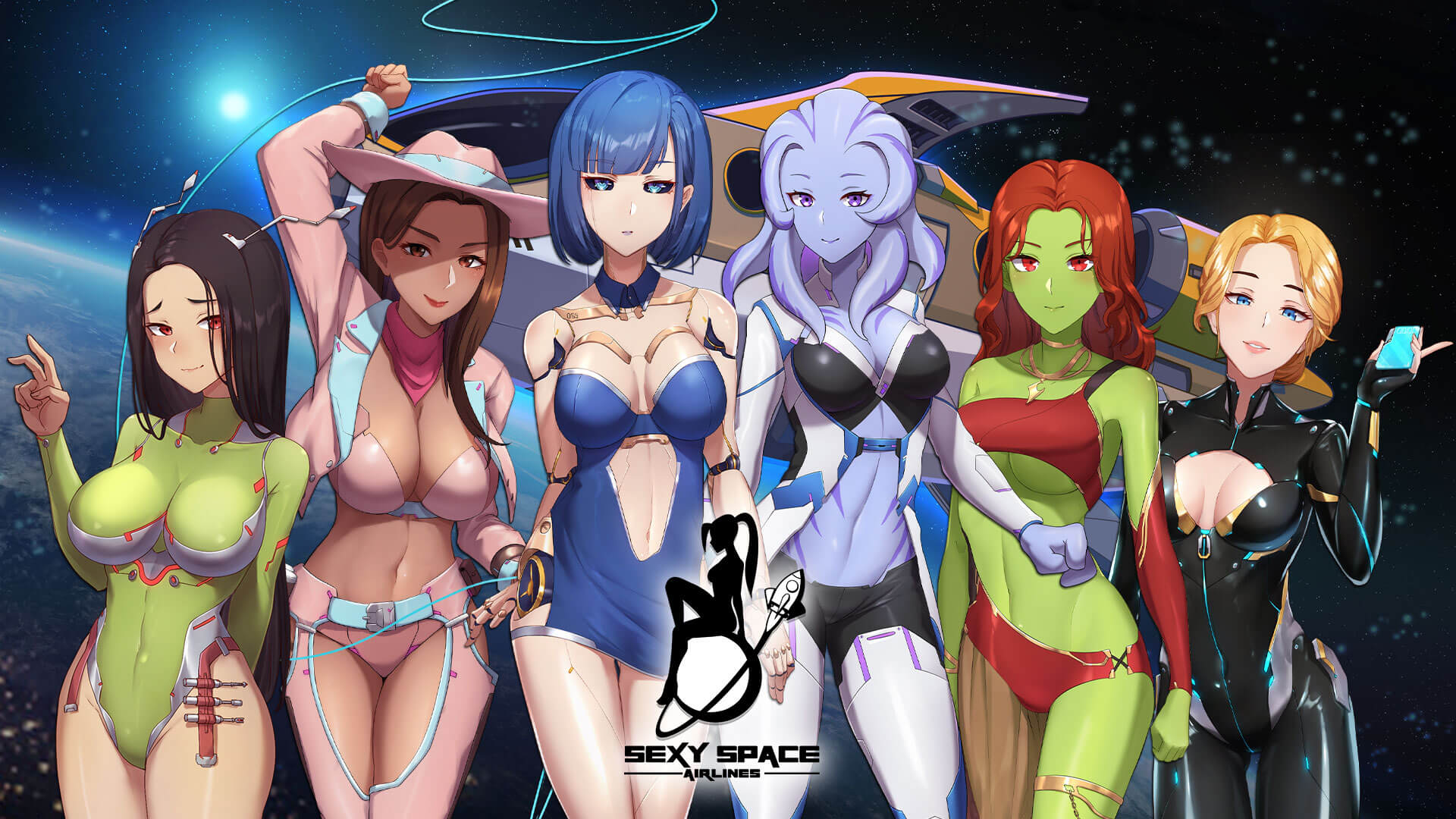 Sexy Anime Space Girl - Sexy Space Airlines - Idle Sex Game with APK file | Nutaku