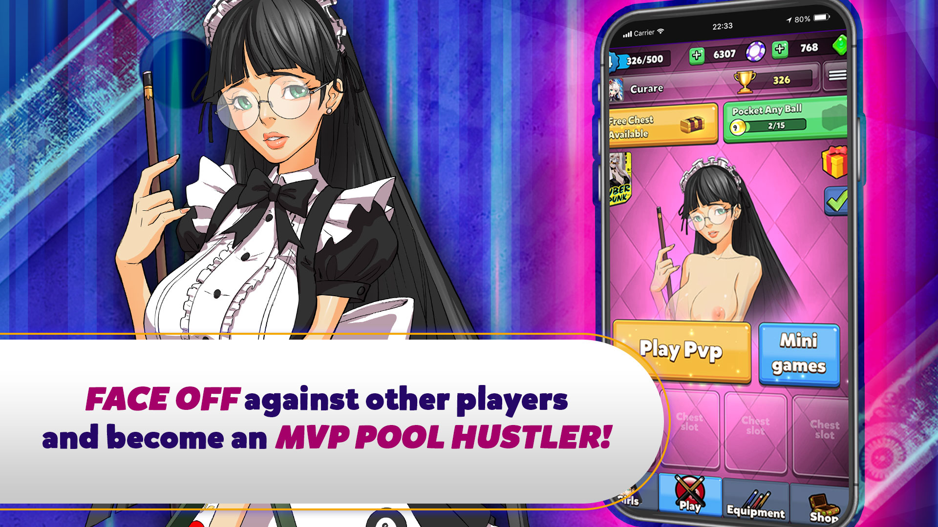 Strip Pool Stories - Sports Sex Game with APK file | Nutaku