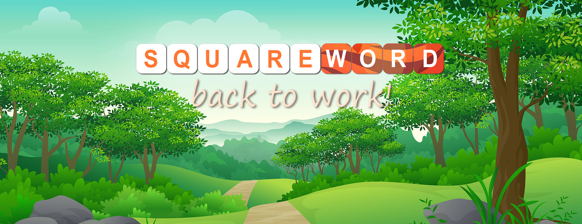 Square Word: Back to Work - Rompecabezas Juego