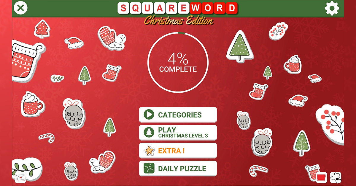 Square Word: Christmas Edition - Puzzle Game | Nutaku