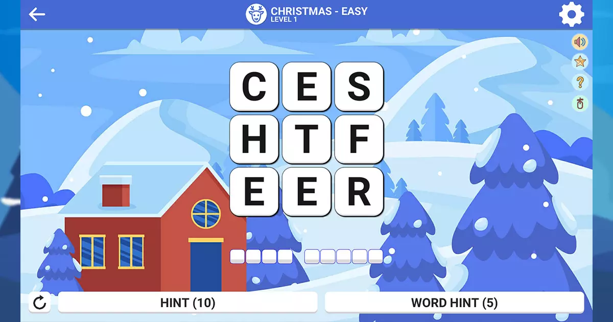 Square Word: Hello Winter 1