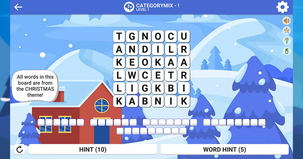 Square Word: Hello Winter 4