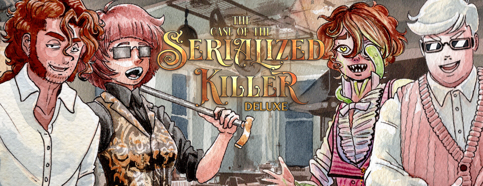 The Case of the Serialized Killer Deluxe - ビジュアルノベル ゲーム