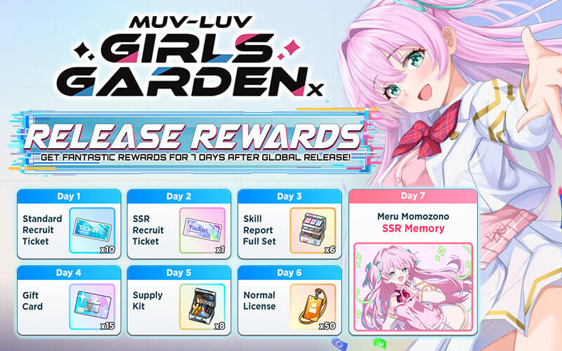 Muv-Luv Girls Garden X 預註冊獎勵