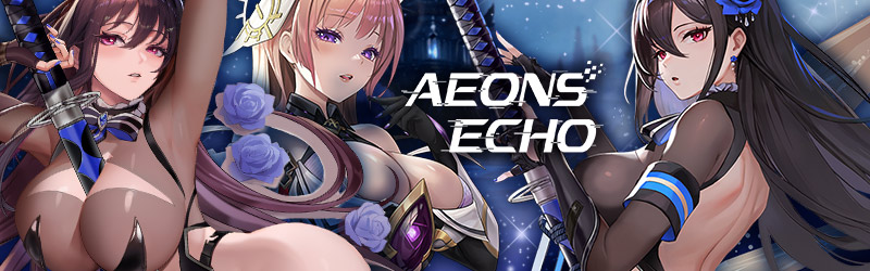 Aeons Echoのロゴとキャラクター